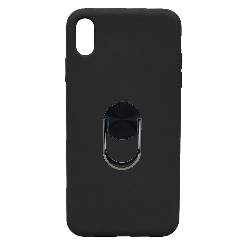 Nettech Apple iPhone XS Max Uyumlu Leather Ring Nano Arka Koruma Kılıf NT-82954
