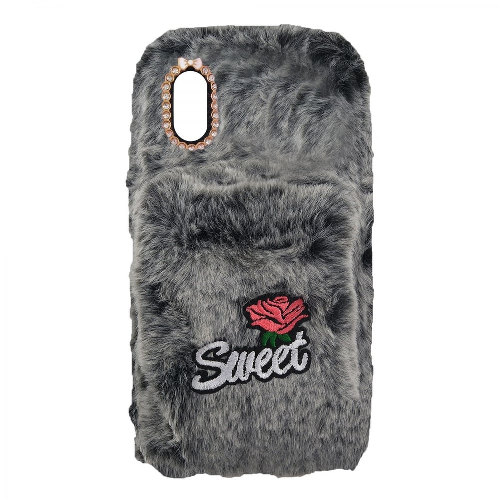 Nettech Apple iPhone XS Uyumlu Peluş Arka Koruma Kılıf VR-13112