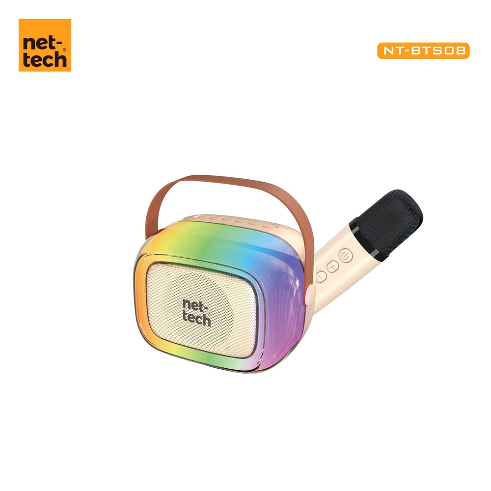 Nettech NT-BTS08 Rgb Karaoke Box Kablosuz Hoparlör - Speaker NT-BTS08