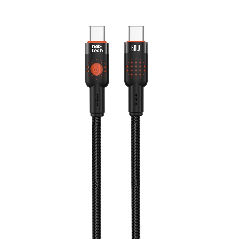 Nettech NT-DC32 60W Plastik 100 Cm Type-C To Type-C Şarj ve Data Kablosu NT-108296