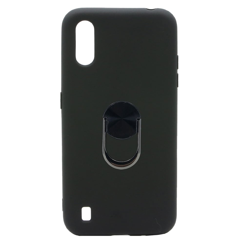 Nettech Samsung Galaxy A01 Uyumlu Leather Ring Nano Arka Koruma Kılıf NT-82912