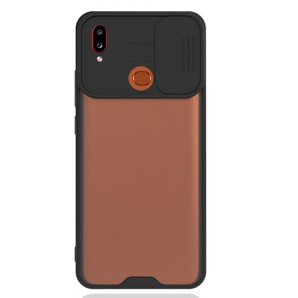 Nettech Samsung Galaxy A10S Uyumlu Platin Kamera Kızaklı Arka Koruma Kılıf NT-86741