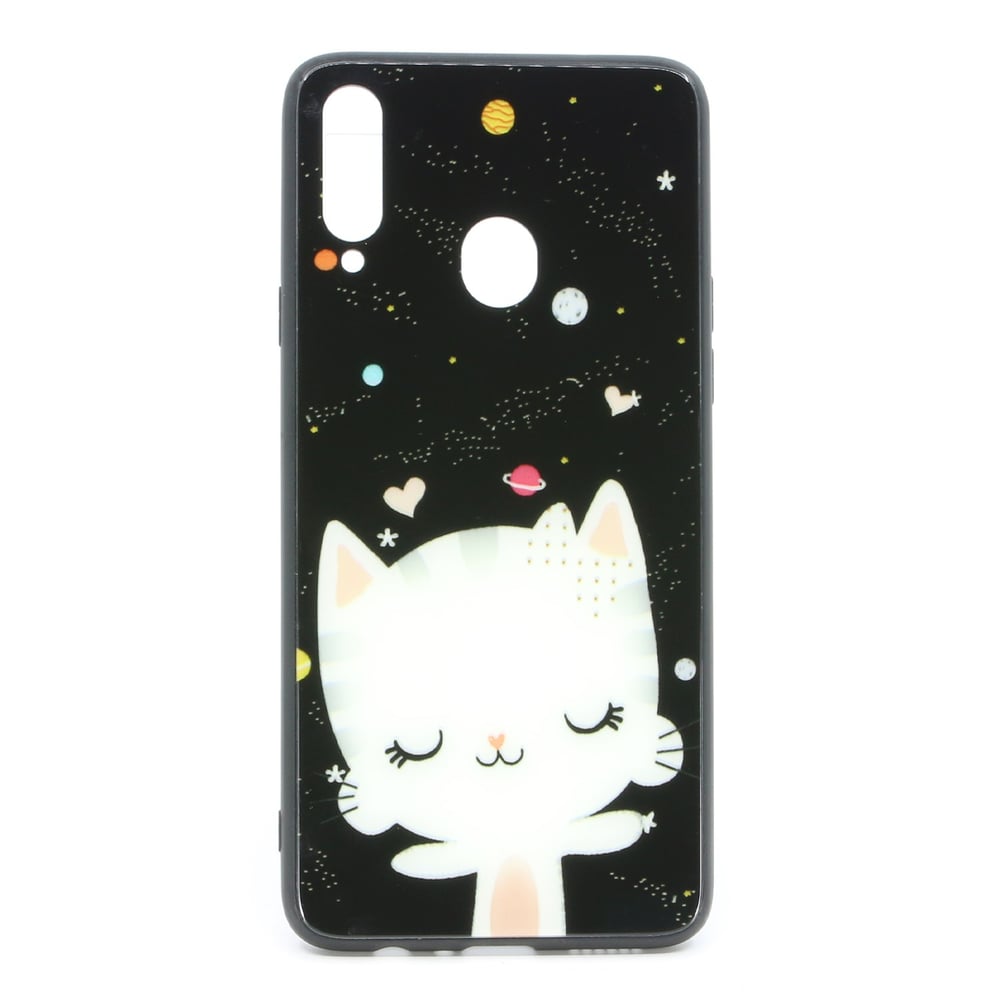 Nettech Samsung Galaxy A20S Uyumlu Desenli Fosfor Seri Arka Koruma Kılıf NT-80890