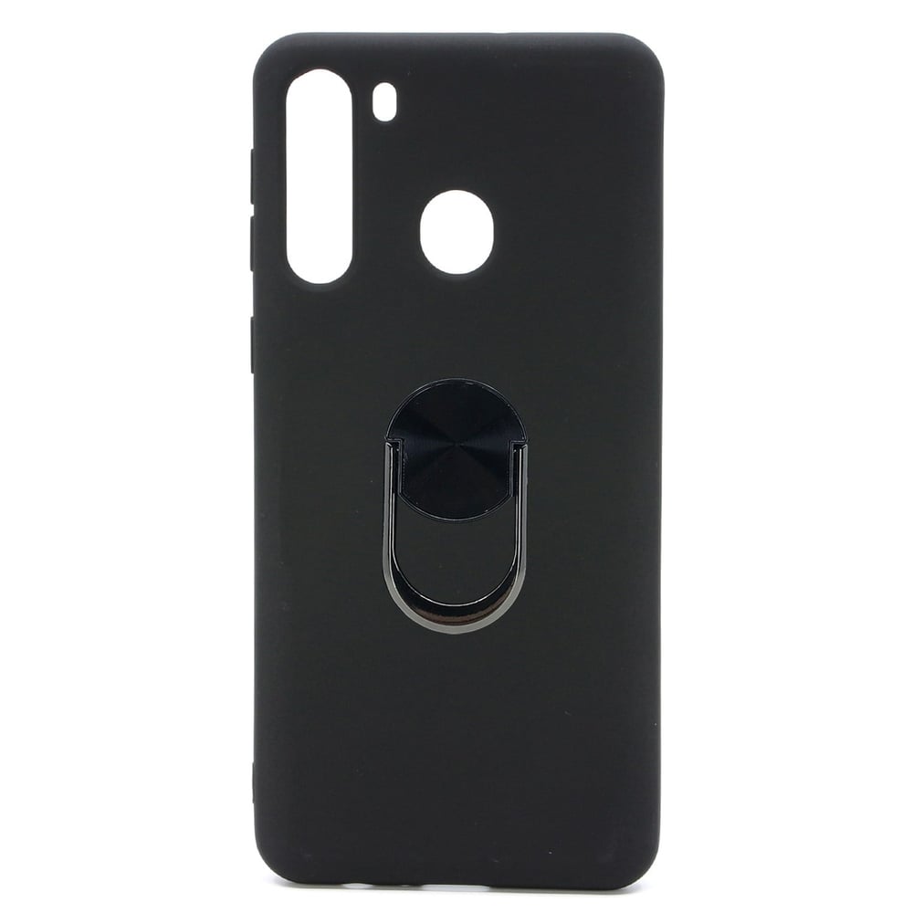 Nettech Samsung Galaxy A21 Uyumlu Leather Ring Nano Arka Koruma Kılıf NT-83010