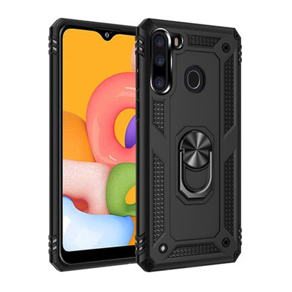 Nettech Samsung Galaxy A21 Uyumlu Panzer Seri Arka Koruma Kılıf NT-81206