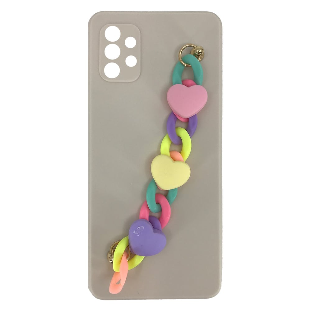 Nettech Samsung Galaxy A72 Uyumlu Bilek Zincirli Arka Koruma Kılıf NT-89904