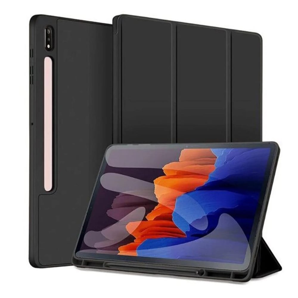 Nettech Samsung Galaxy Tab S7 FE LTE SM-T733 64 GB 12.4 Uyumlu Premium Smart 360 Kalem Yuvalı Kapaklı Kılıf NT-103461