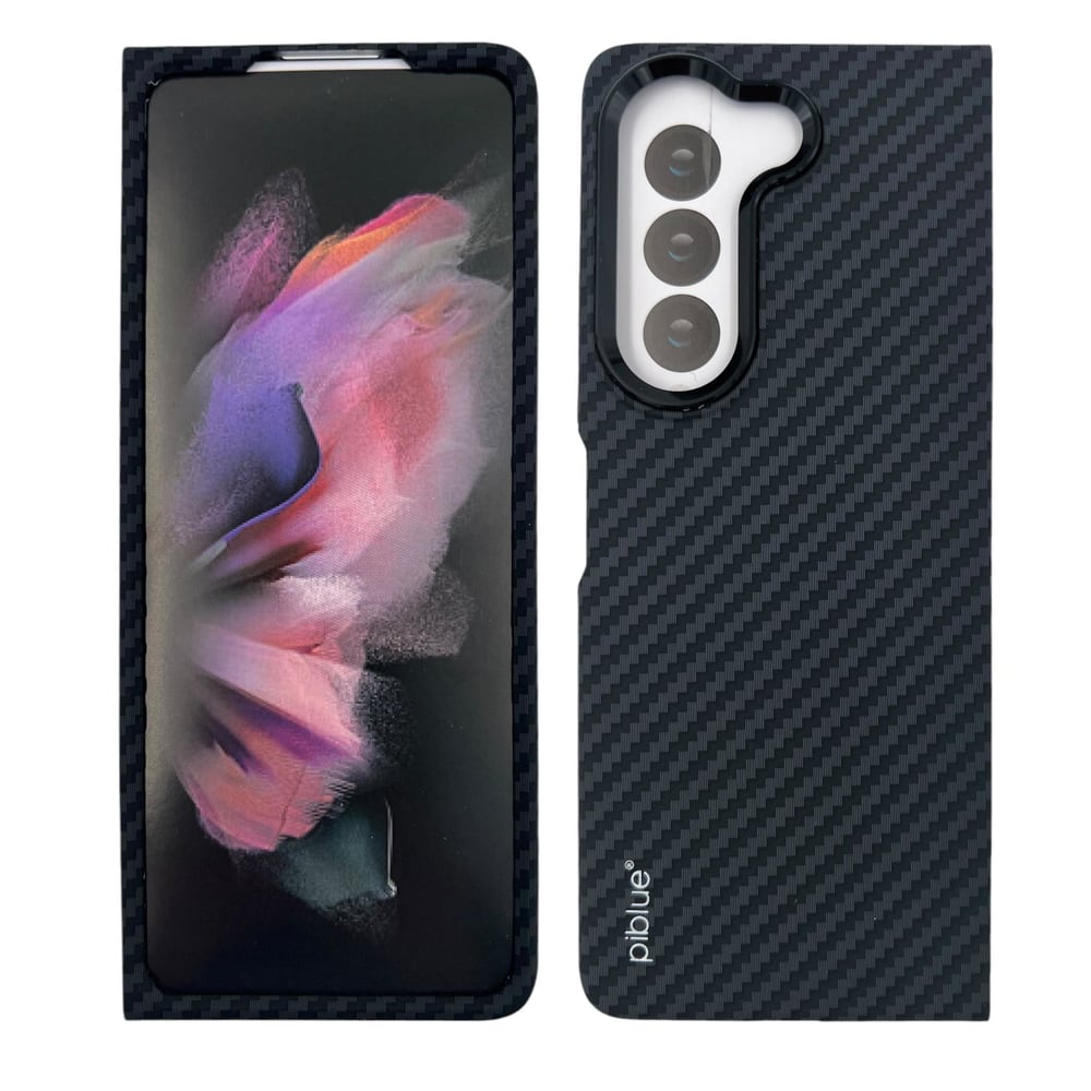 Nettech Samsung Galaxy Z Fold 5 Uyumlu Karbon Seri Arka Koruma Kılıf NT-111513