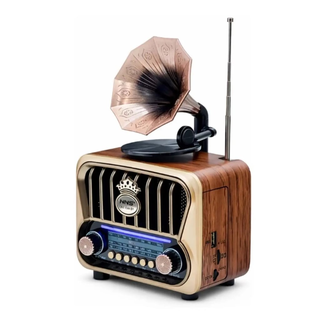 NNS NS-7251BT Nostalji Radyo Kablosuz Hoparlör - Speaker NT-118011
