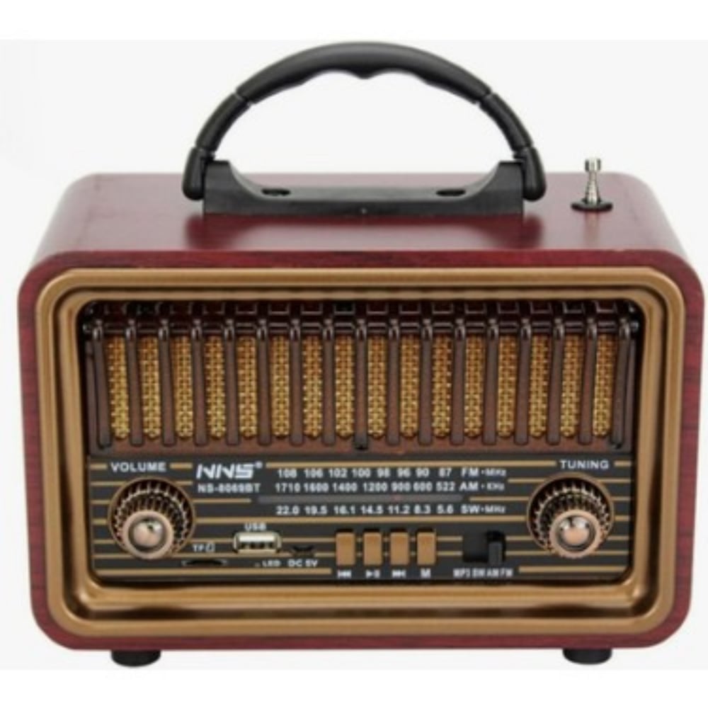 NNS NS-8069BT Nostalji Radyo Kablosuz Hoparlör - Speaker NT-118009