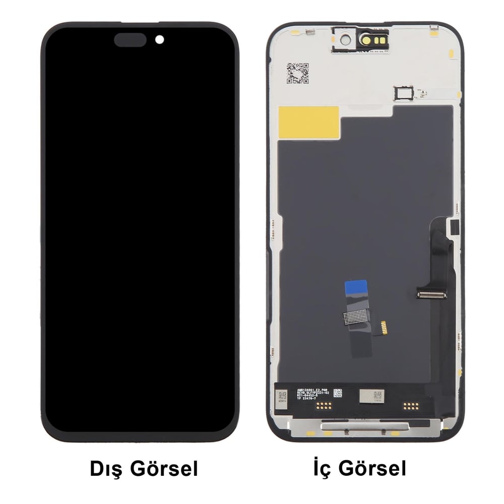 Teknonet Apple iPhone 15 Pro Max Uyumlu Diagnostics Lcd+Dokunmatik+Çıtalı NT-116412