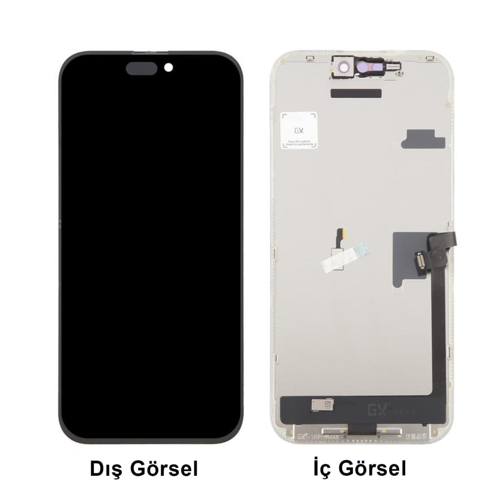 Teknonet Apple iPhone 16 Pro Max Uyumlu GX Oled Lcd+Dokunmatik+Çıtalı NT-113271
