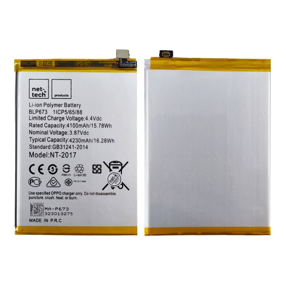 Teknonet Oppo A5s Uyumlu Nettech 4100 mAh Batarya NT-82540