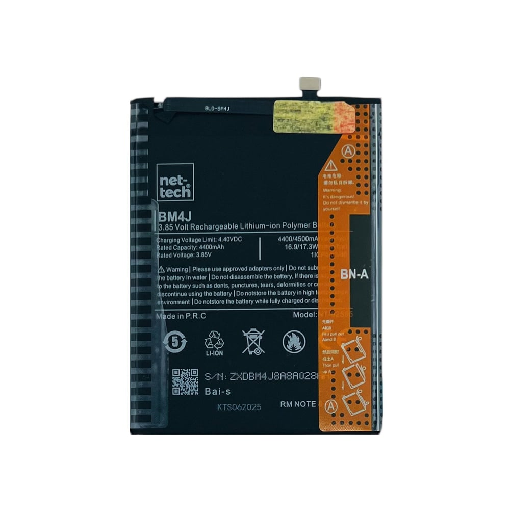 Teknonet Xiaomi Redmi Note 8 Pro Uyumlu Nettech BM4J 4400 mAh Batarya NT-82585
