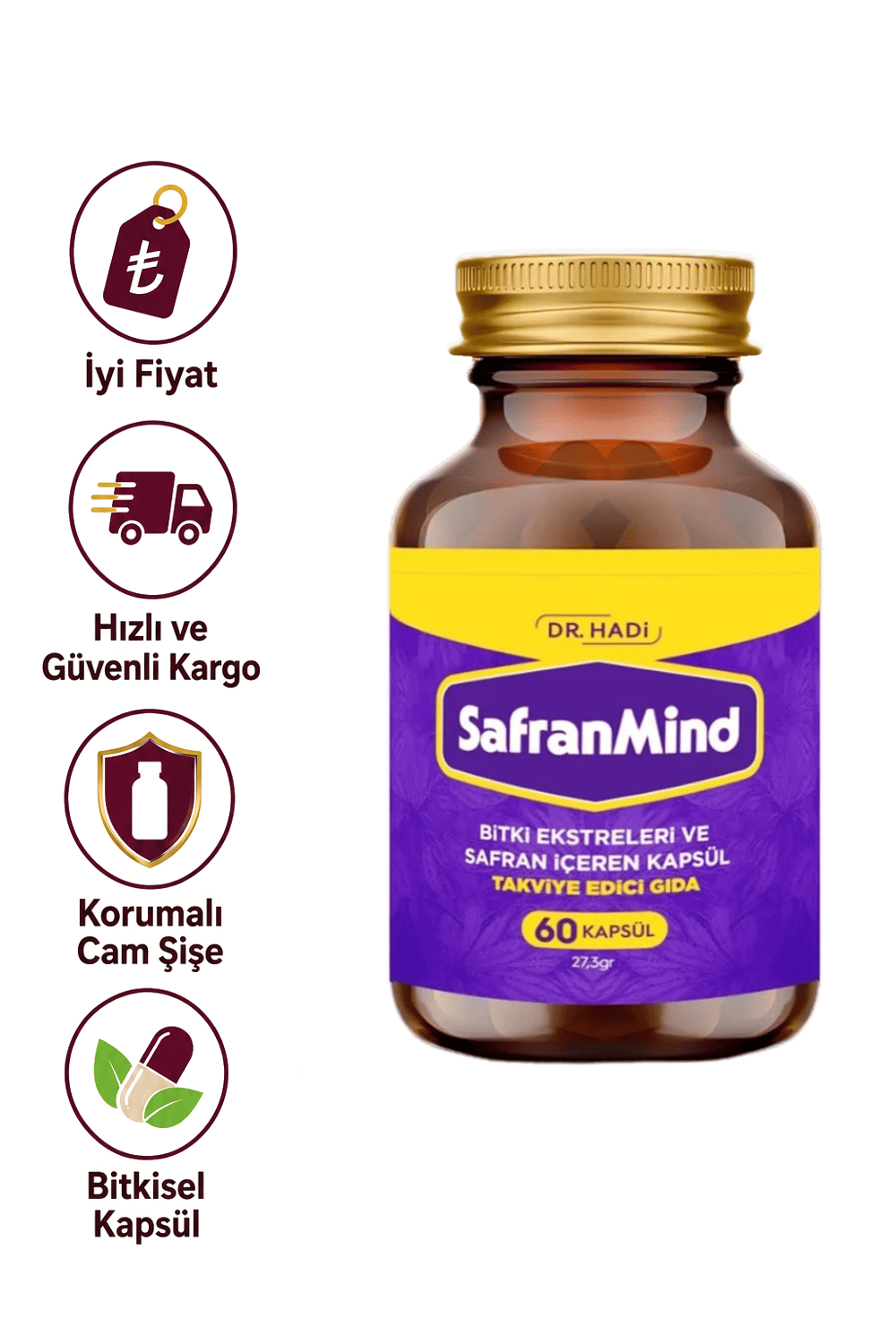 SafranMind 60 Kapsül 