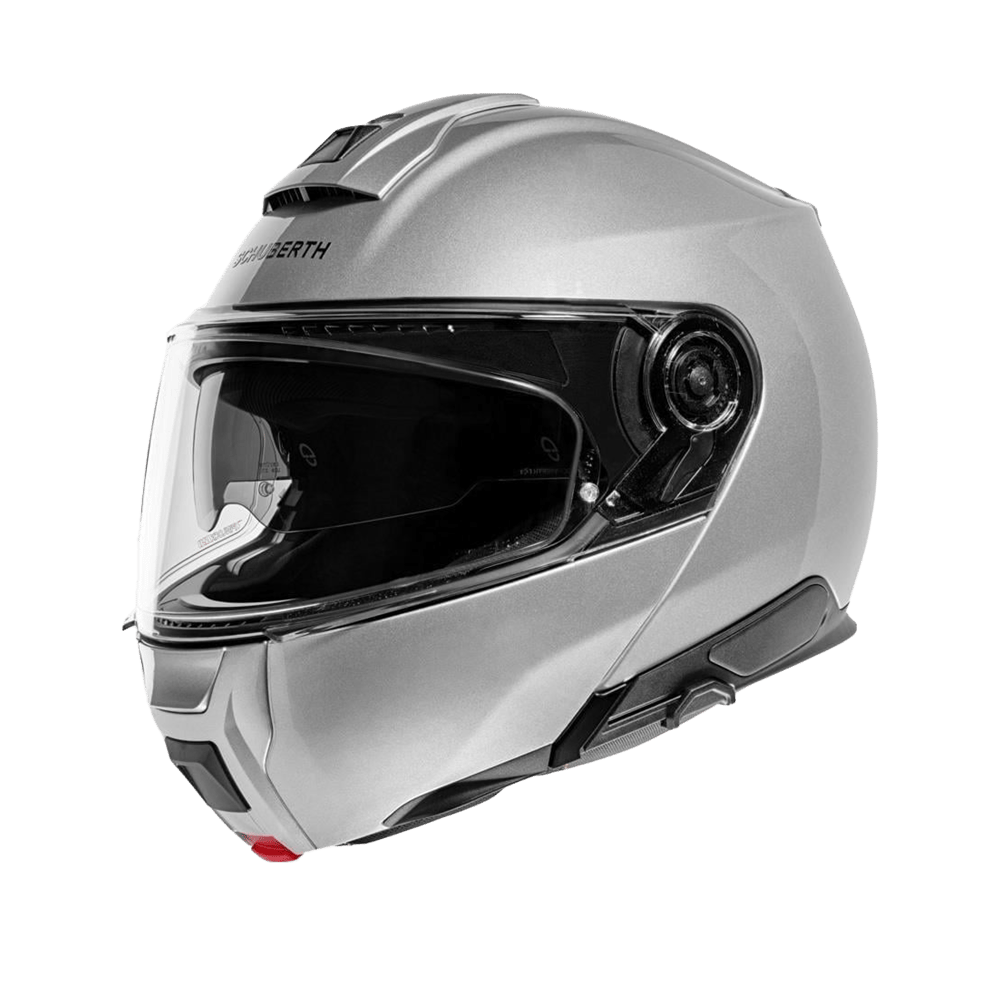 C5 Çene Açılır Motosiklet Kaskı Glossy Silver