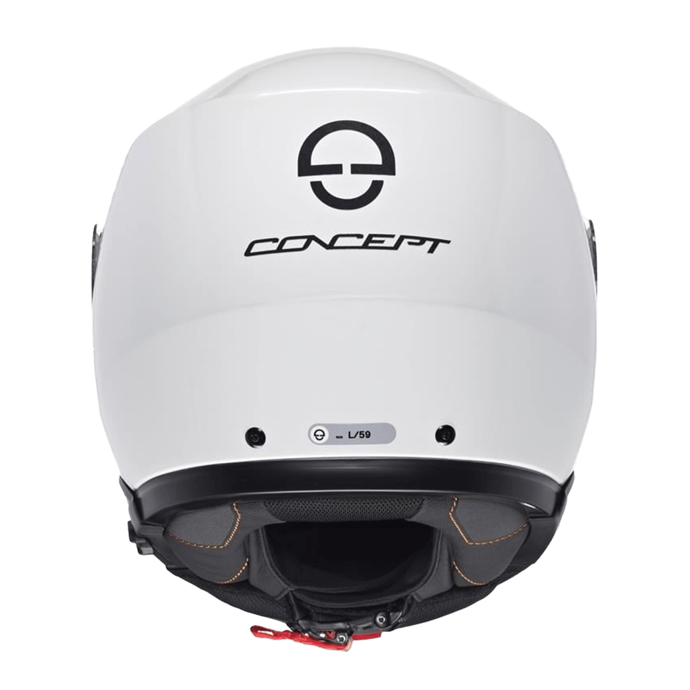 CONCEPT Çene Açılır Motosiklet Kaskı Glossy White