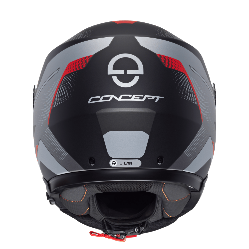 CONCEPT Çene Açılır Motosiklet Kaskı Tracer Red
