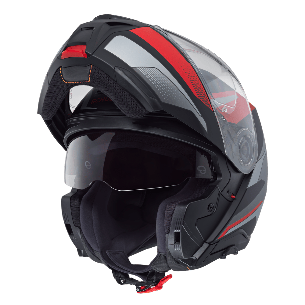 CONCEPT Çene Açılır Motosiklet Kaskı Tracer Red