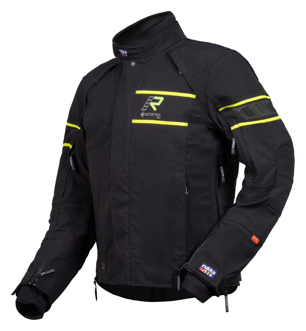 Rapto-R Gore-Tex Pro Erkek Kışlık Motosiklet Montu Siyah/Fluo Sarı-994