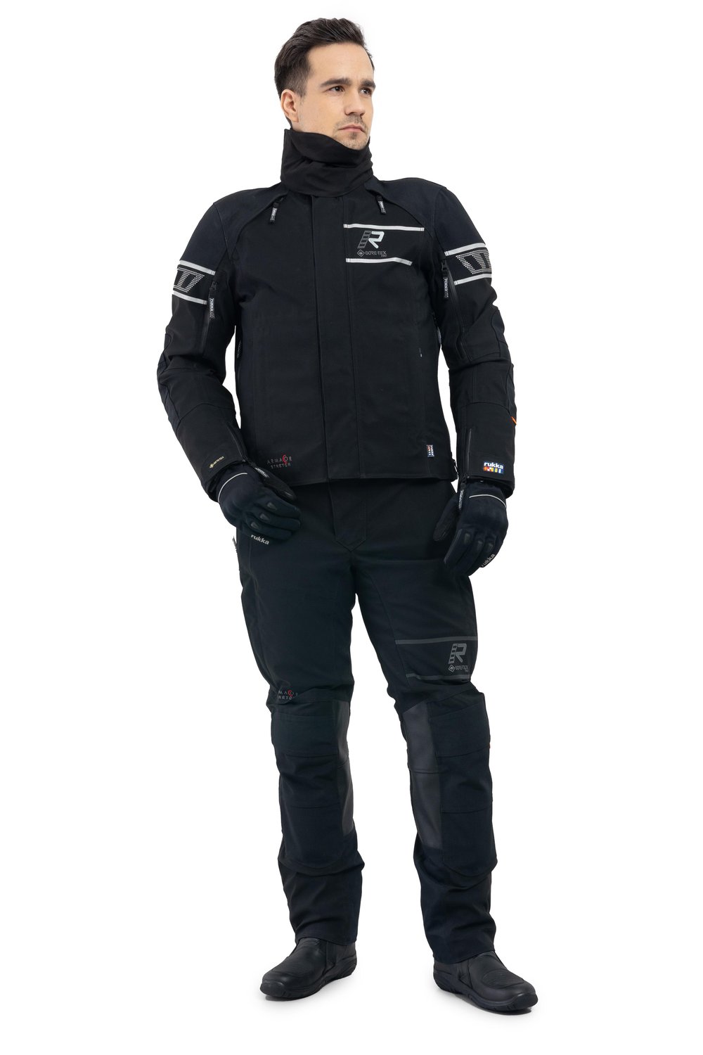Rapto-R Gore-Tex Pro Erkek Kışlık Motosiklet Montu Siyah/Beyaz-990