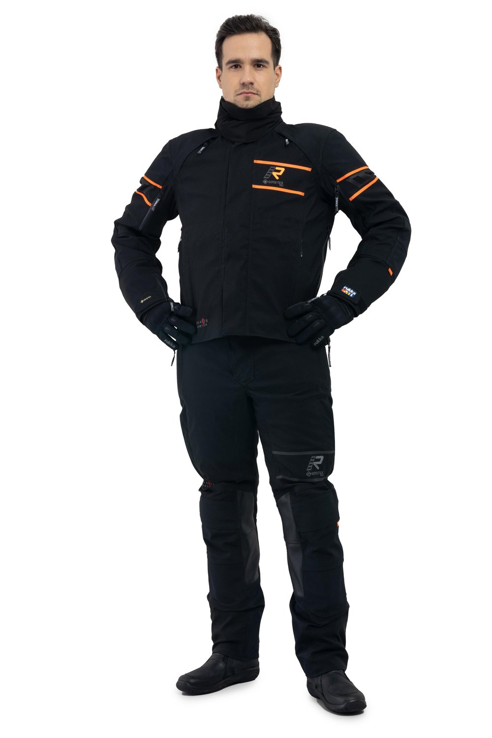 Rapto-R Gore-Tex Pro Erkek Kışlık Motosiklet Montu Siyah/Kırmızı-996