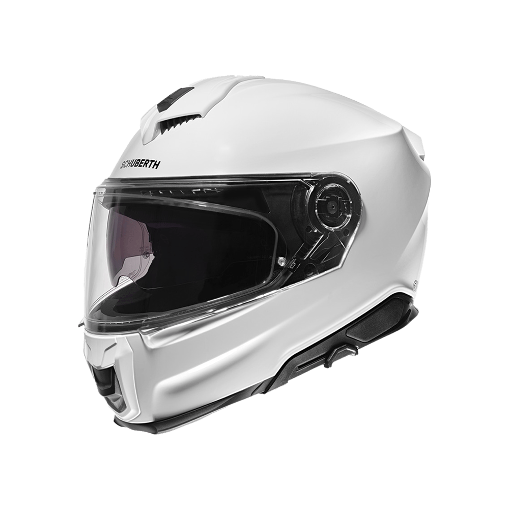 S3 Kapalı Motosiklet Kaskı Glossy White
