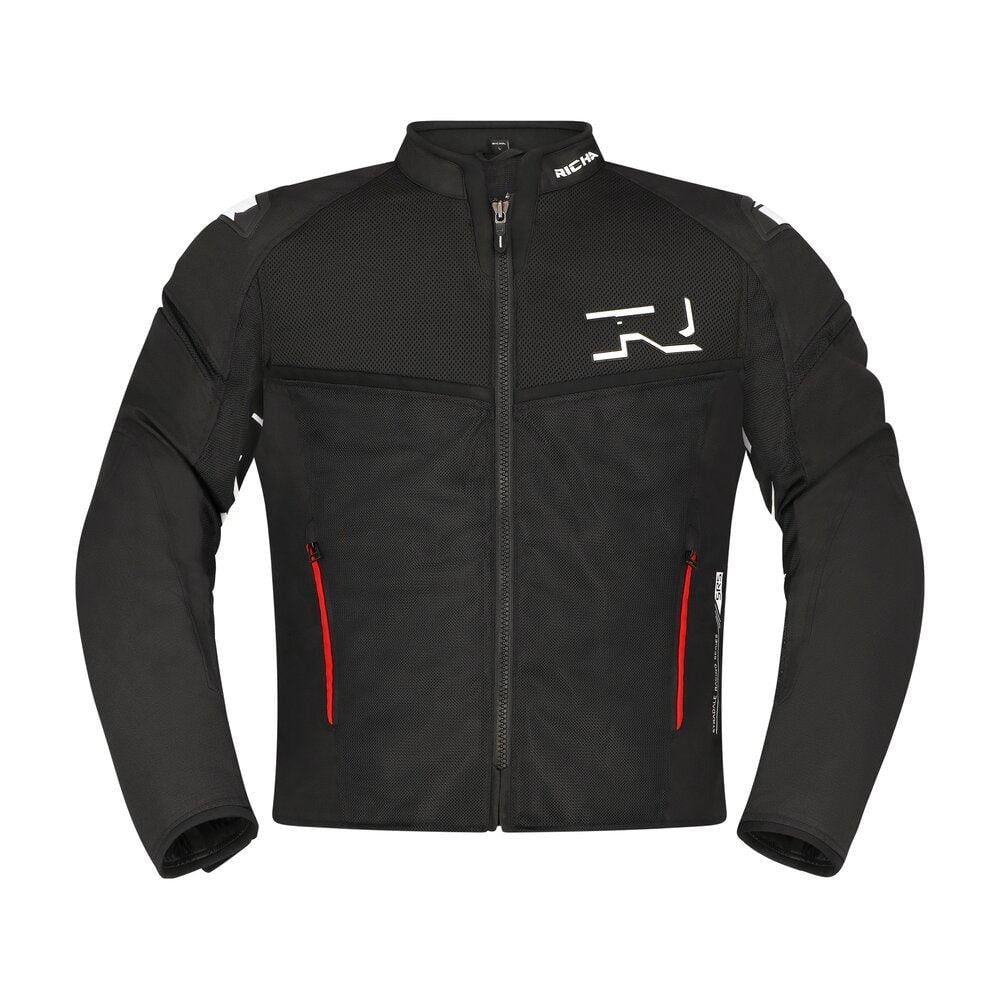 Stradale Mesh Erkek Yazlık Motosiklet Ceketi Siyah-100