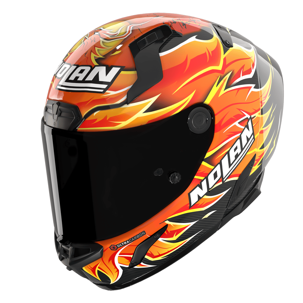 X-804 RS Ultra Carbon Kapalı Motosiklet Kaskı Replica Iannone 368