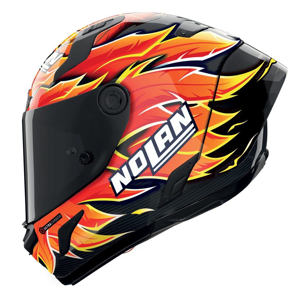 X-804 RS Ultra Carbon Kapalı Motosiklet Kaskı Replica Iannone 368