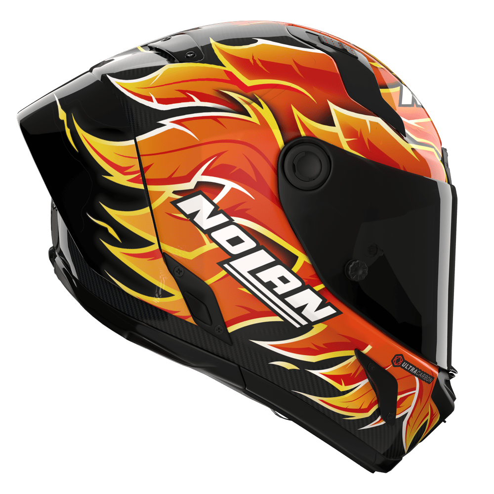 X-804 RS Ultra Carbon Kapalı Motosiklet Kaskı Replica Iannone 368