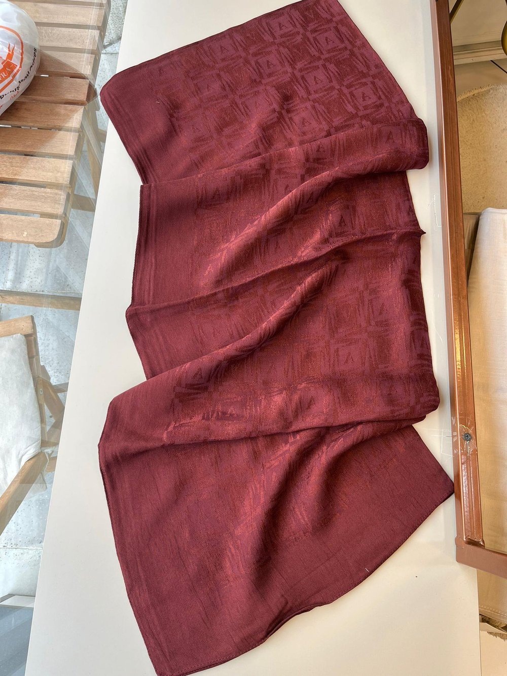Armine Lyocell Şal Bordo 