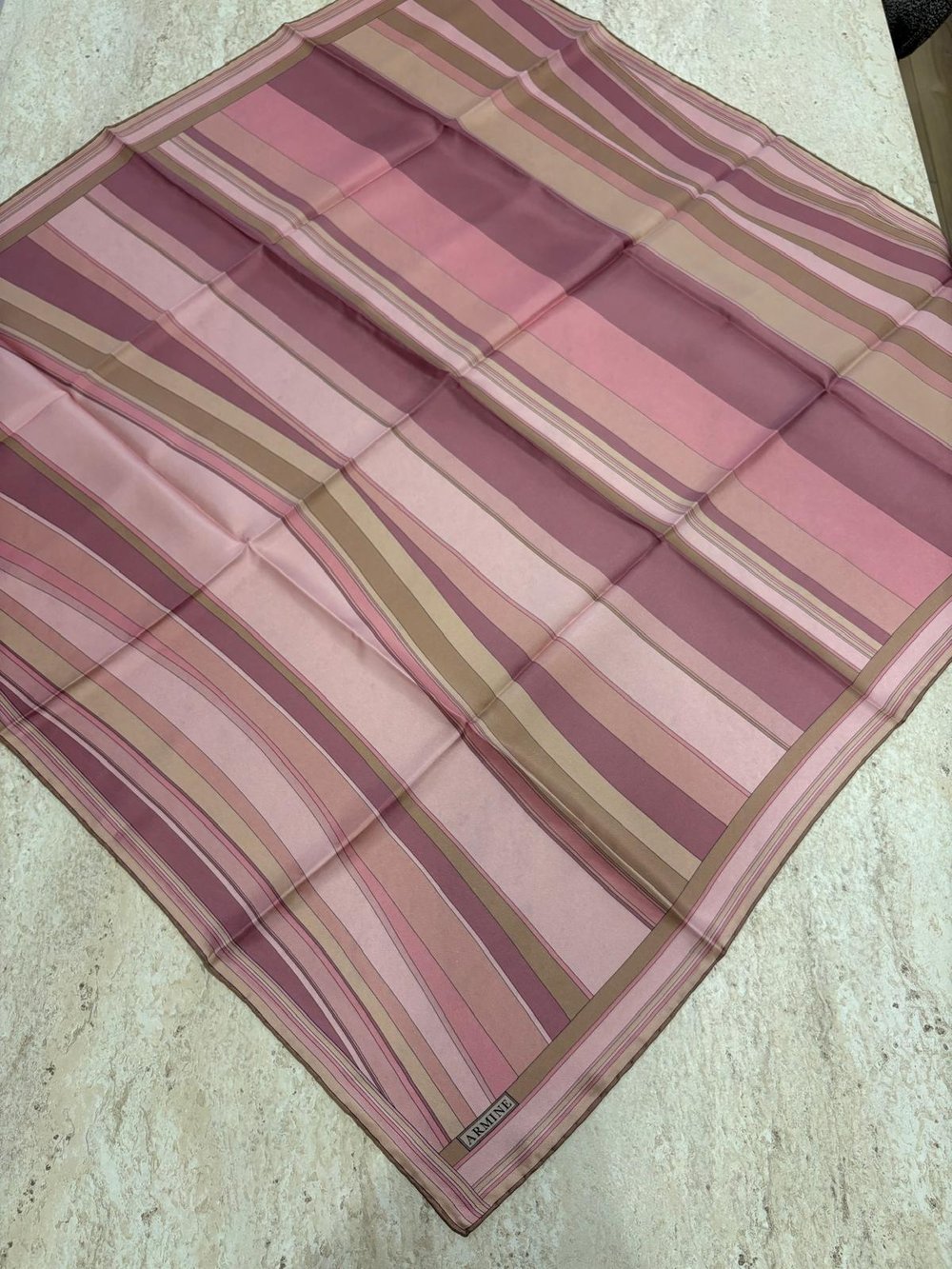 Armine Tivil İpek Eşarp Pembe