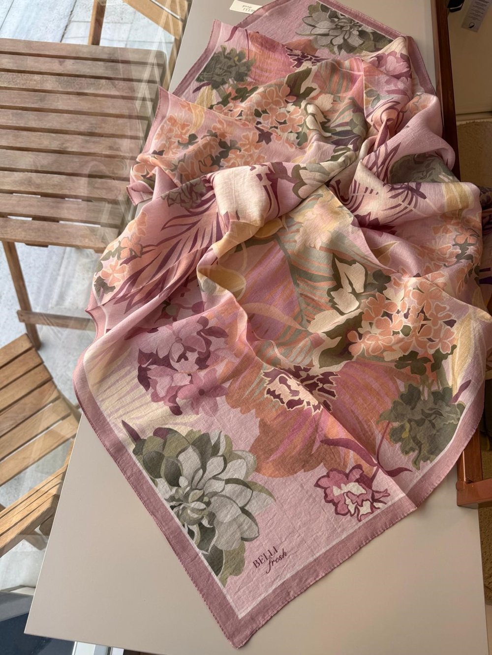 Belli Fresh Tensel Eşarp Pembe 07