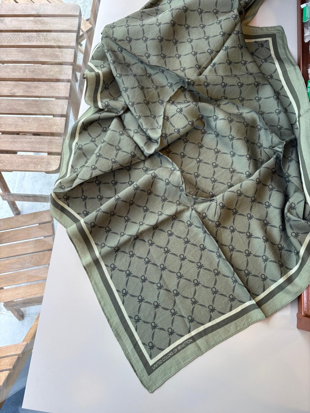 Benetton Siena Viskon Eşarp Zeytin