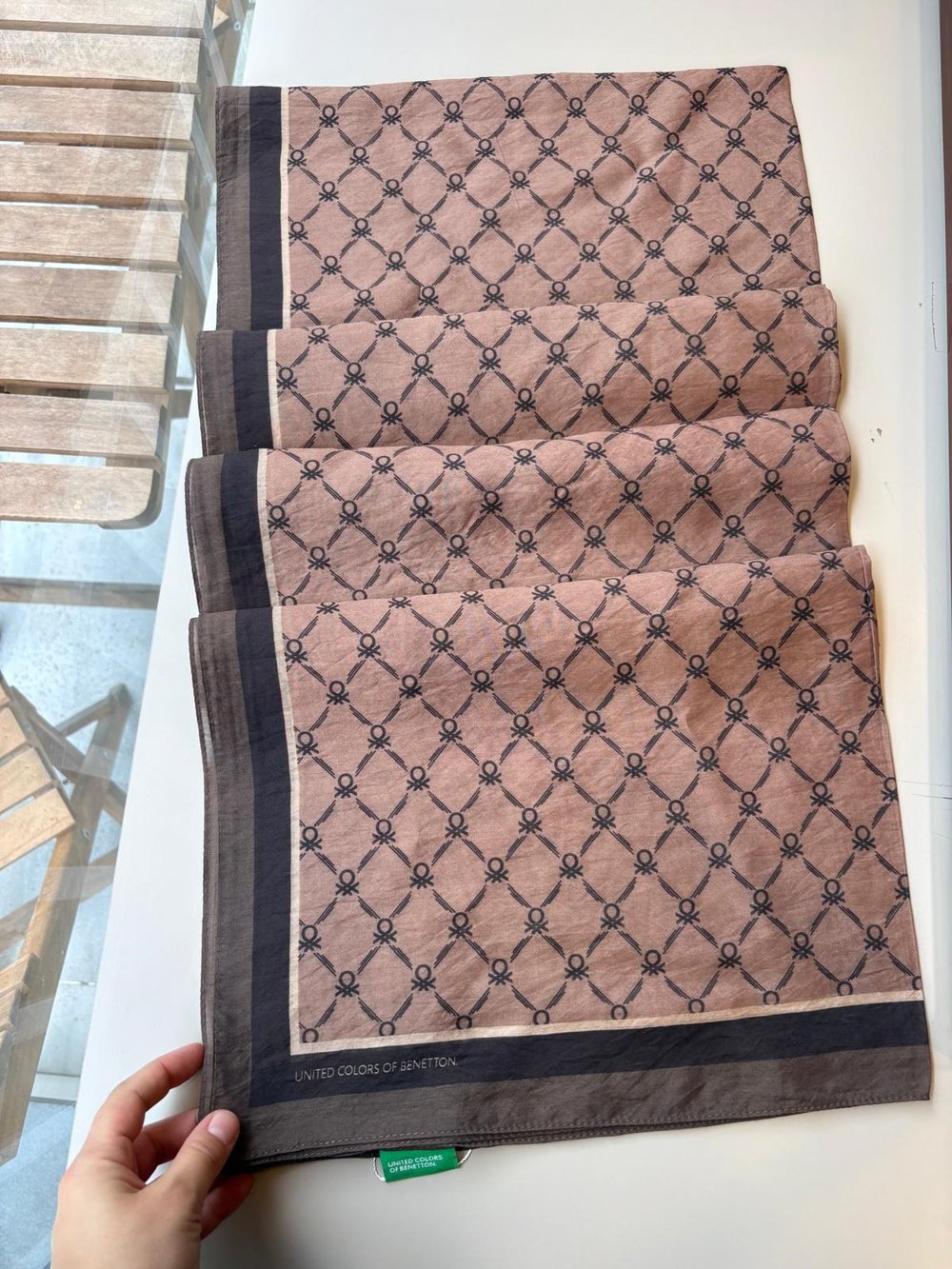 Benetton Viskon Şal Taba