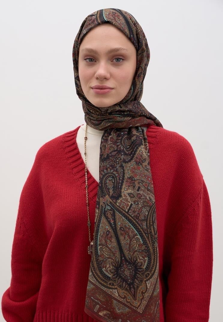 Fresh Scarf Bohemian Breeze Şal Slyvie Kiremit