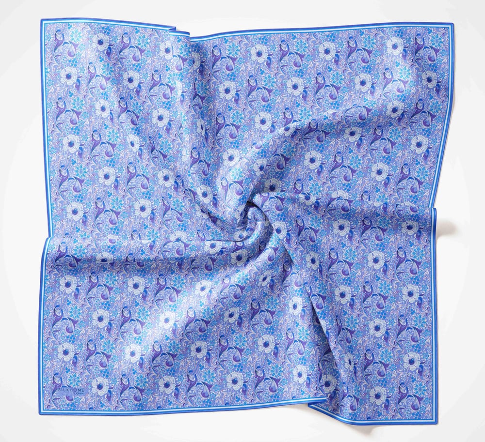 Silk Home Monare Tencel Eşarp Mavi-Mor