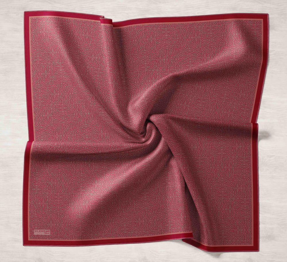 Silk Home Monare Tencel Eşarp Vişne