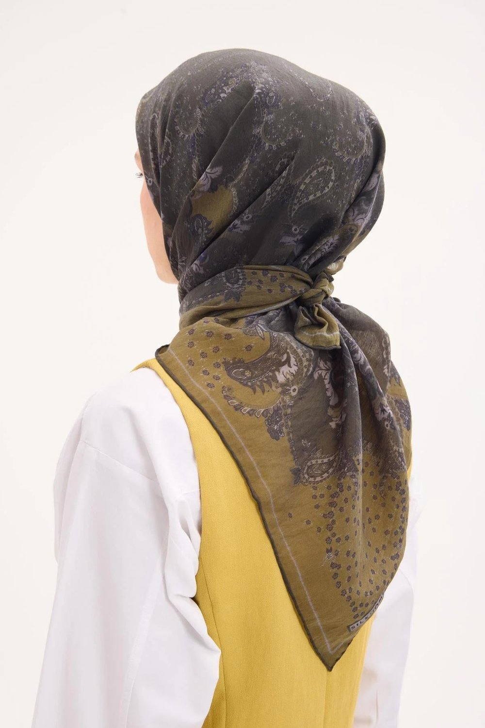 Silk Home Monare Tensel Eşarp Asker Yeşili