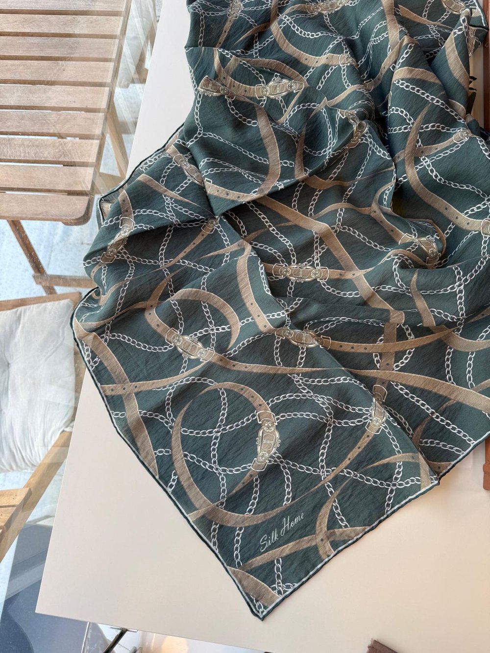 Silk Home Monare Tensel Eşarp Koyu Yeşil