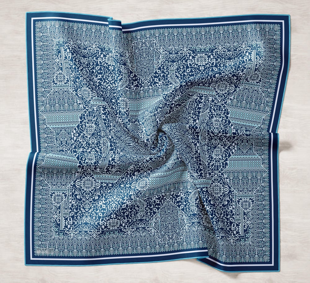 Silk Home Monare Tensel Eşarp Mavi