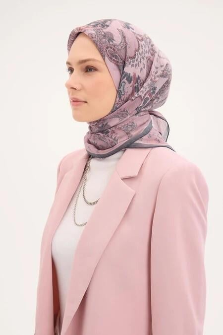 Silk Home Monare Tensel Eşarp Pudra-Vizon