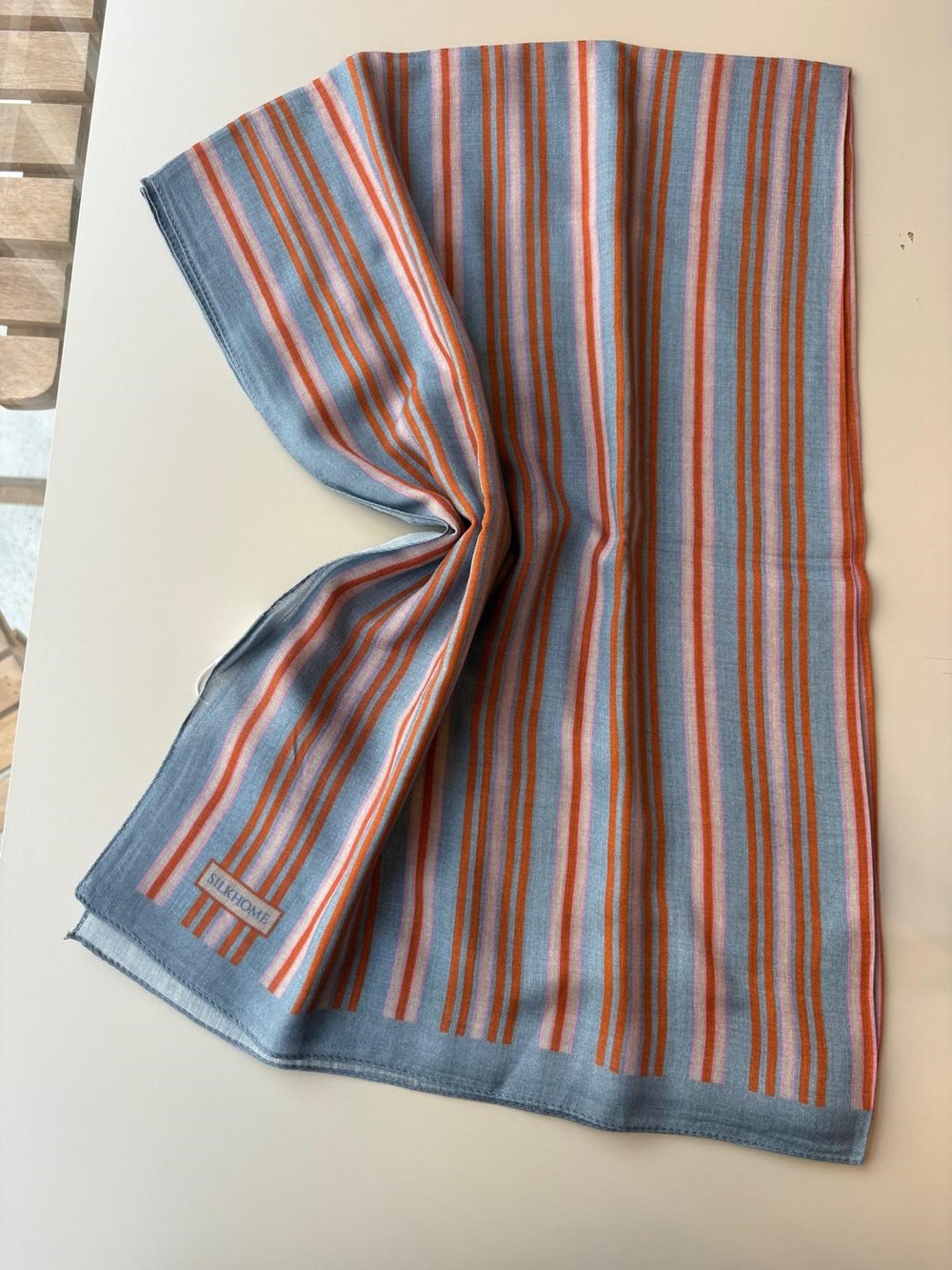 Silk Home Riva Şal Buz Mavi