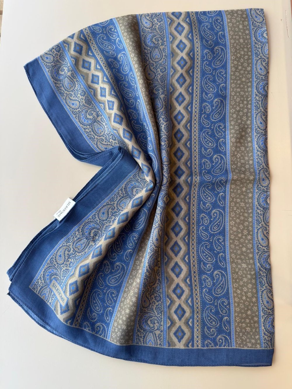Silk Home Riva Şal İndigo-Gri