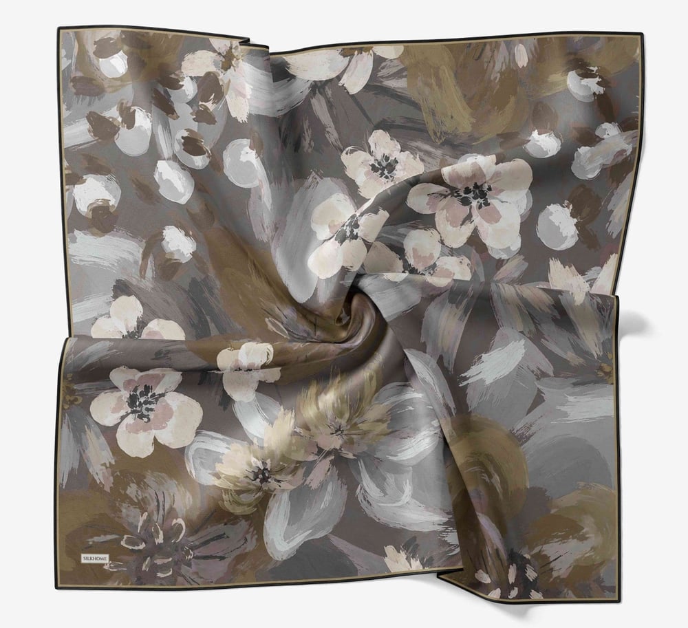 Silk Home Soft Eşarp Kahve-Siyah