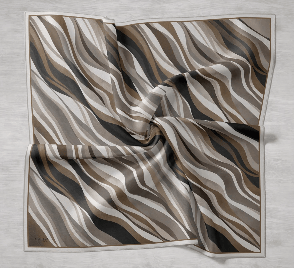 Silk Home Tivil İpek Eşarp Haki 16