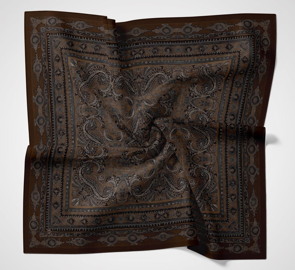 Silk Home Velora Eşarp Füme-Kahverengi