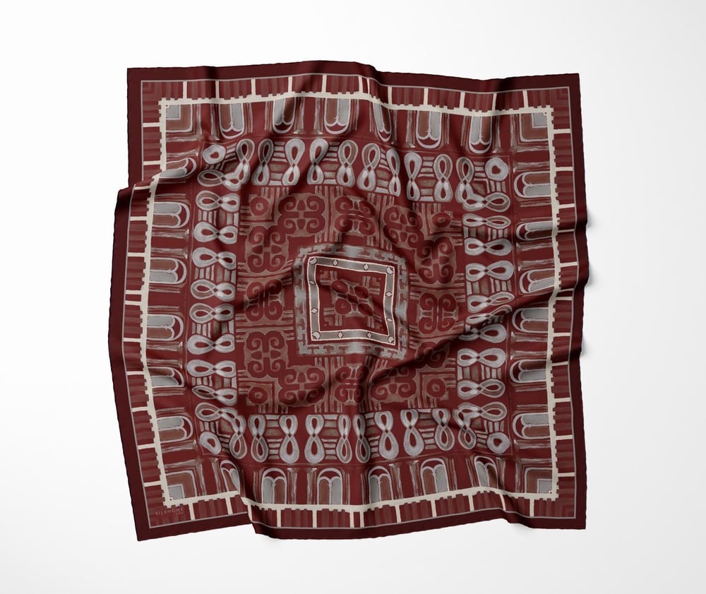 Silk Home Velora Eşarp Koyu Bordo