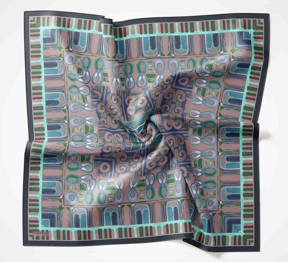 Silk Home Velora Eşarp Lacivert-Turkuaz